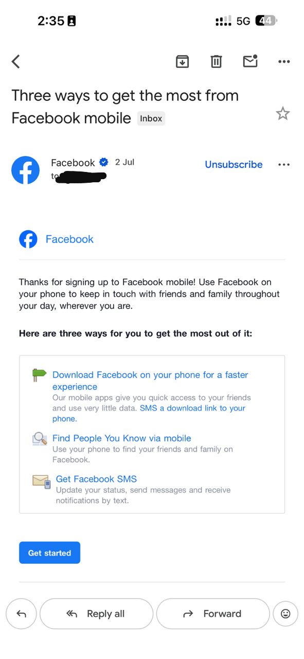 Guest Check-In Form — real TelegramEmailBot screenshot