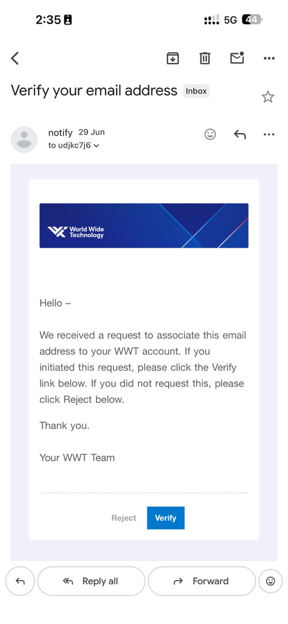 Check-Out & Deposit Refund — real TelegramEmailBot screenshot